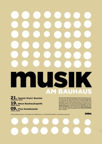 Афиша в стиле Баухауз