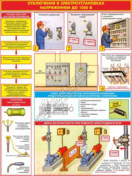 Техника безопасности в электроустановках до 1000 в