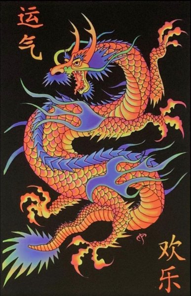 Японский дракон Постер