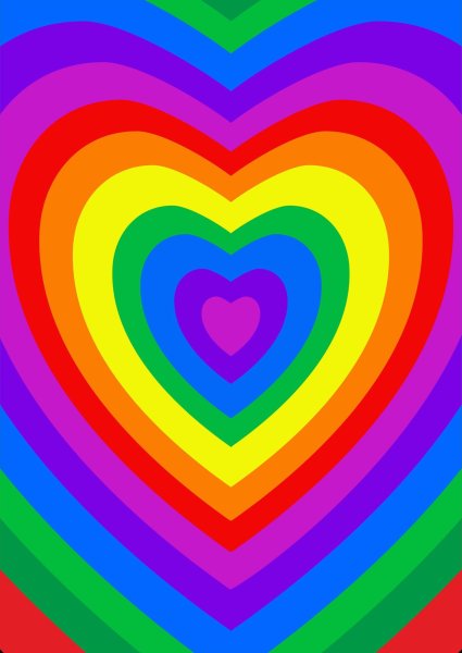 Разноцветное сердце