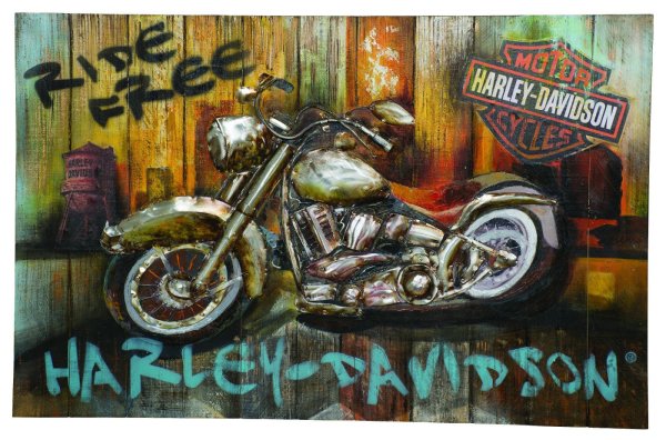 Постер мотоцикл Харлей Дэвидсон