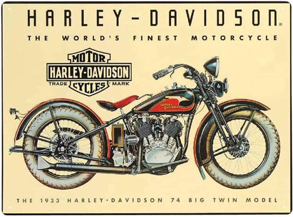 Harley Davidson старые плакаты