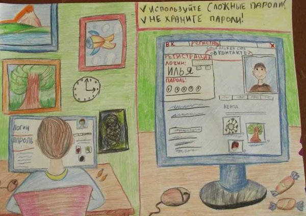 Защити свои персональные данные рисунок