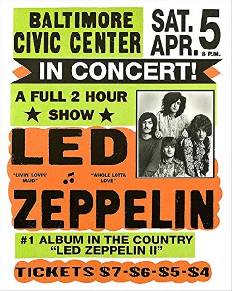 Группа led Zeppelin poster