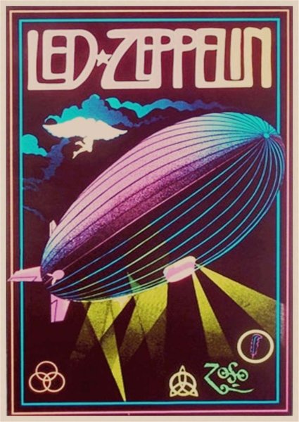 Группа led Zeppelin Постер