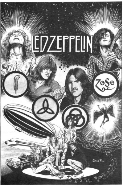 Группа led Zeppelin плакаты