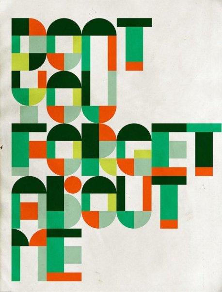 Шрифтовая Геометрическая композиция