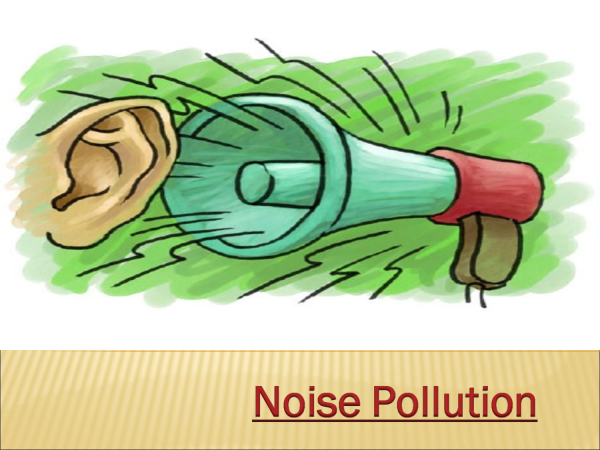 Noise pollution