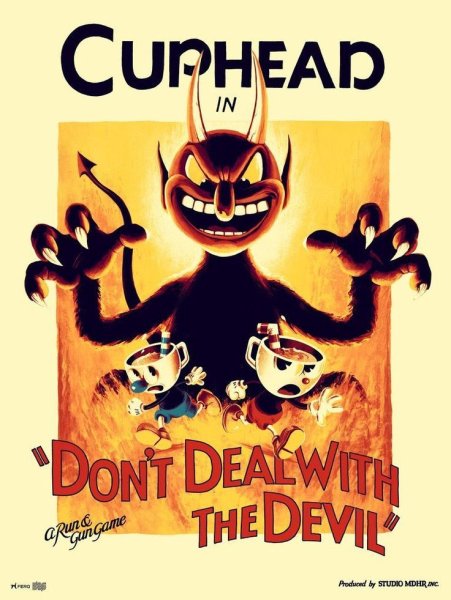 Cuphead плакат