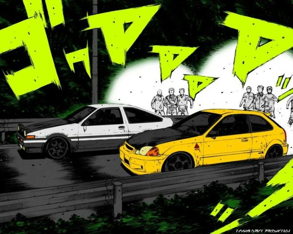 Такуми vs ae86