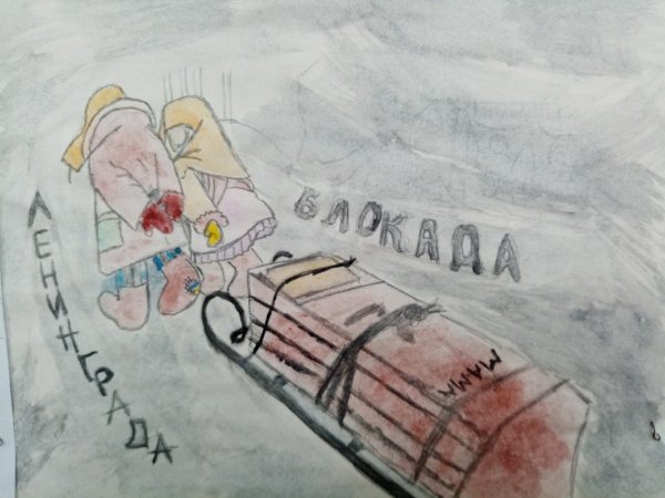 Подвиг блокадного Ленинграда рисунки детей