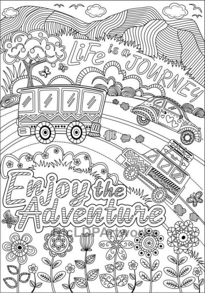 Раскраска в стиле инди