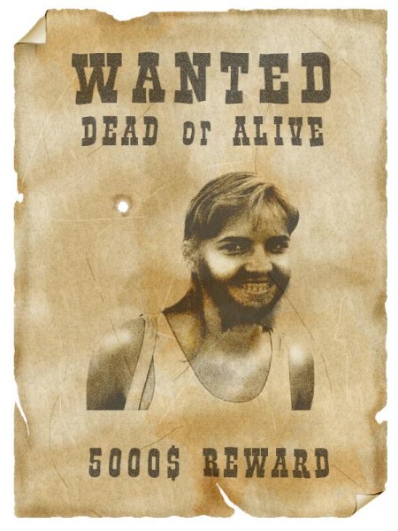 Внимание розыск надпись