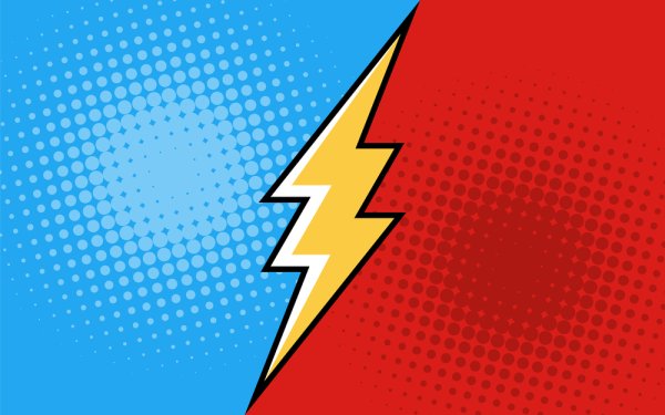 Плакат молния