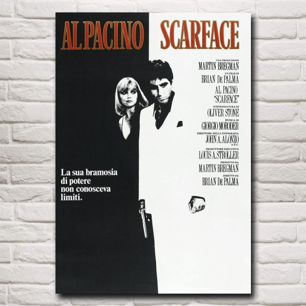 Аль Пачино лицо со шрамом поп арт