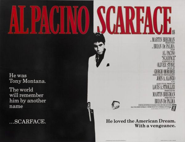 Al Pacino Scarface Постер
