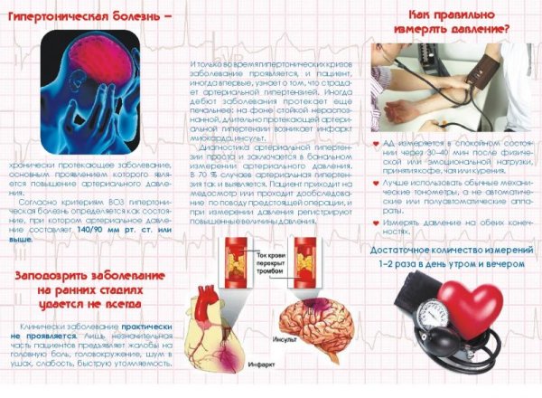 Брошюра профилактика гипертонической болезни