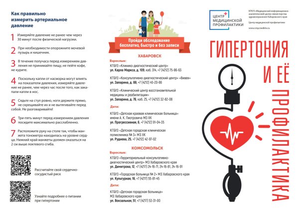 Профилактика гипертонической болезни буклет