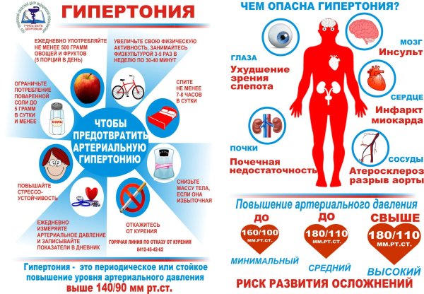Профилактика артериальной гипертензии памятка