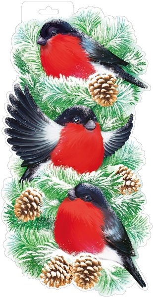 Снегирь в ушанке