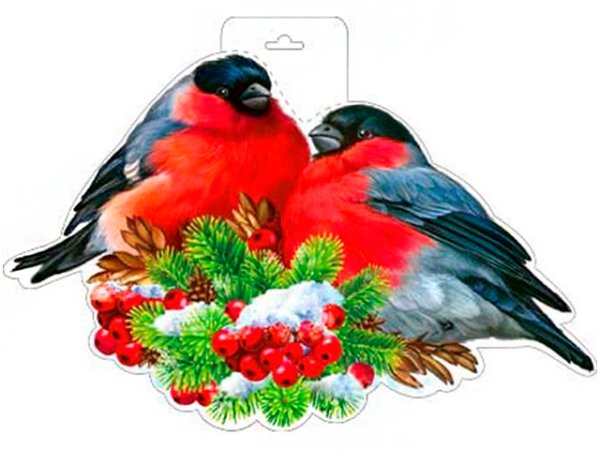 Композиция со снегирями