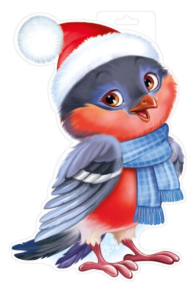 Снегирь на еловой ветке