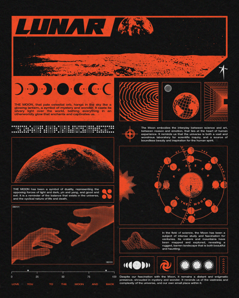 Фазы Луны Постер