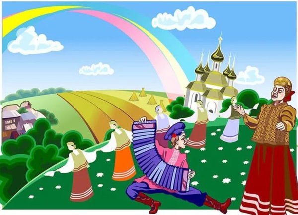 Фон для фольклорного праздника