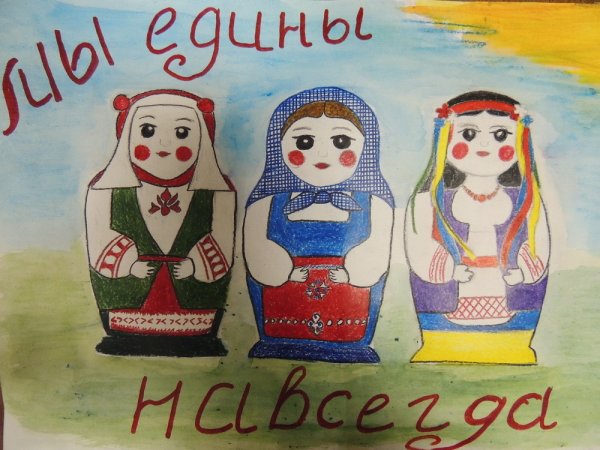 Плакат на тему Дружба народов