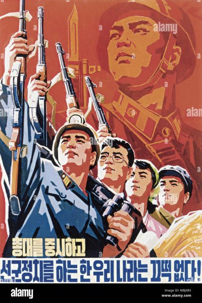 Северная Корея плакаты чучхе