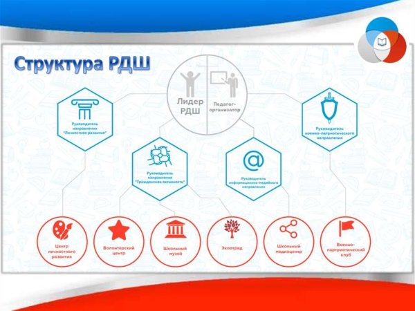 Стенды по РДШ В школе