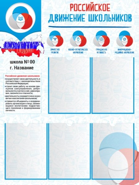 Российское движение школьников стенд