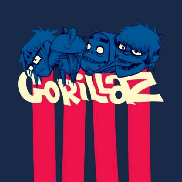 Плакат с группой гориллаз