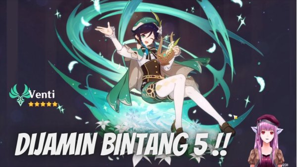 Венти Геншин без фона