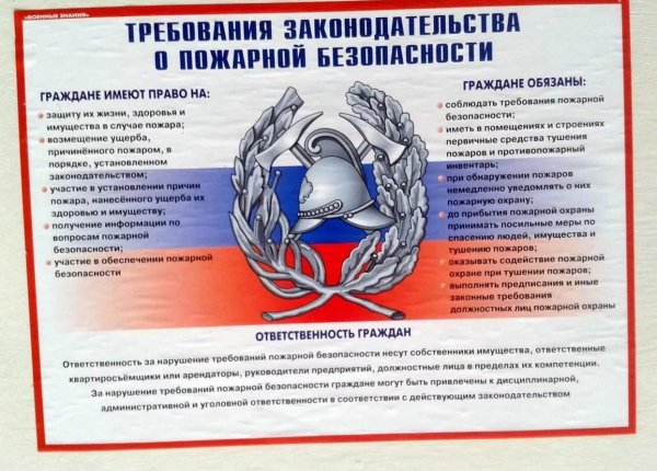 Плакат на тему пожар