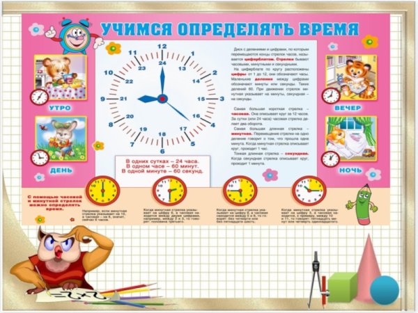 Единицы времени плакат