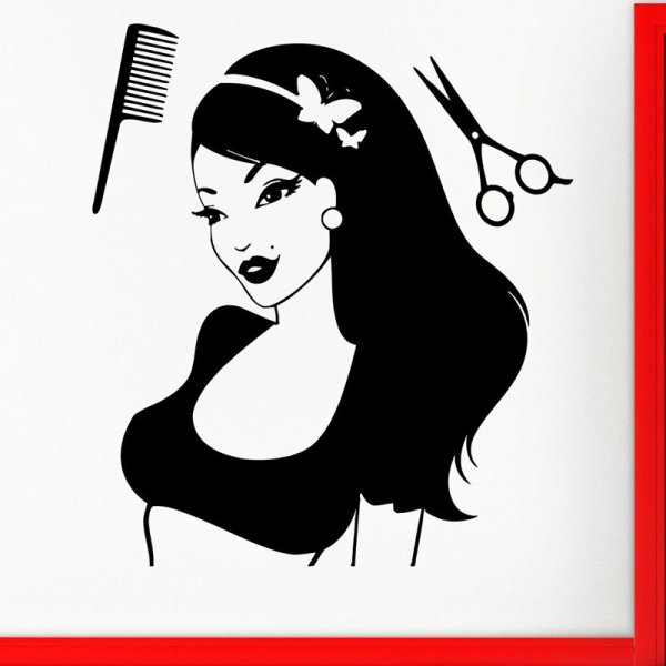 Трафарет для парикмахерской