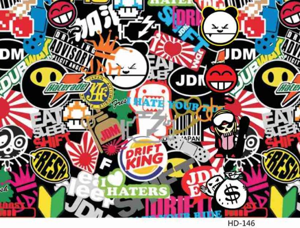 Наклейки в стиле японского дрифта