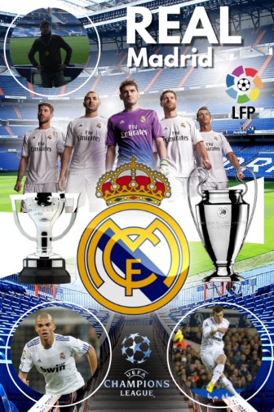 Плакат Реал Мадрид 2002