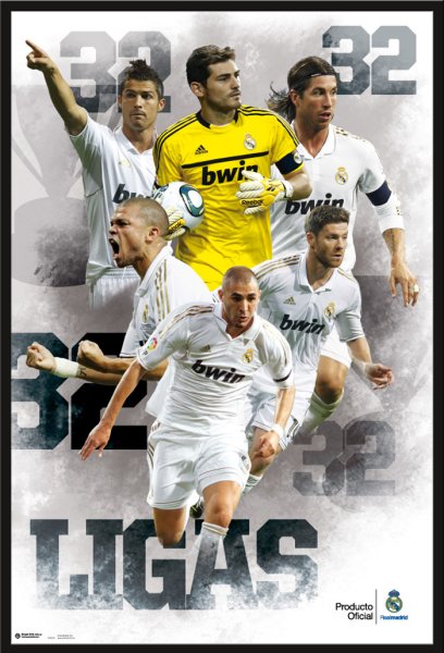 Вертикальные футбольные плакаты Реал