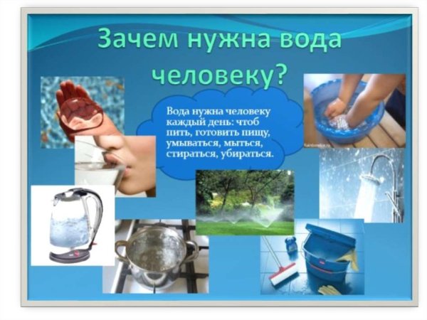 Применение свойств воды человеком