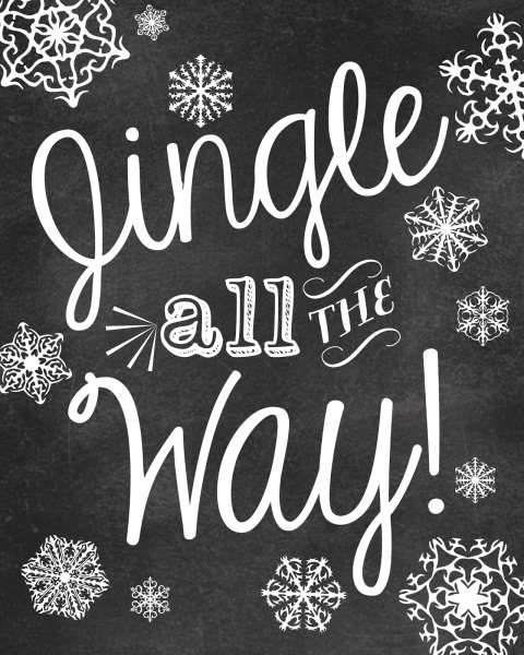 Новогодние постеры черно белые