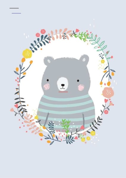 Постер зайки для детской