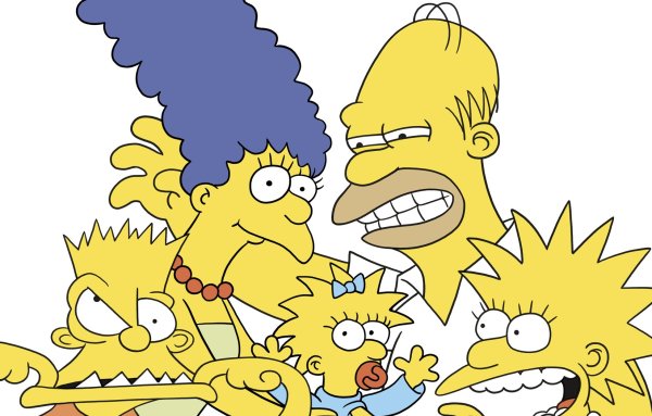 The Simpsons movie end credits logo