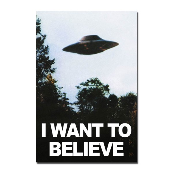 I want to believe Постер Малдера