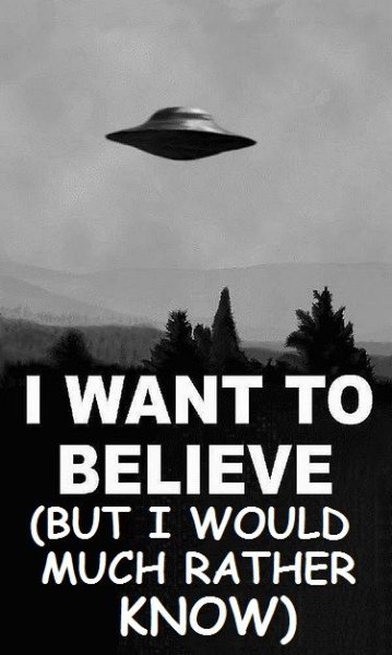 I want to believe Постер из секретных материалов
