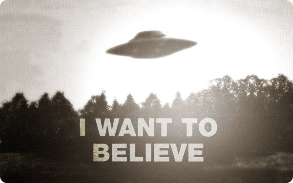 Плакат Малдера i want to believe
