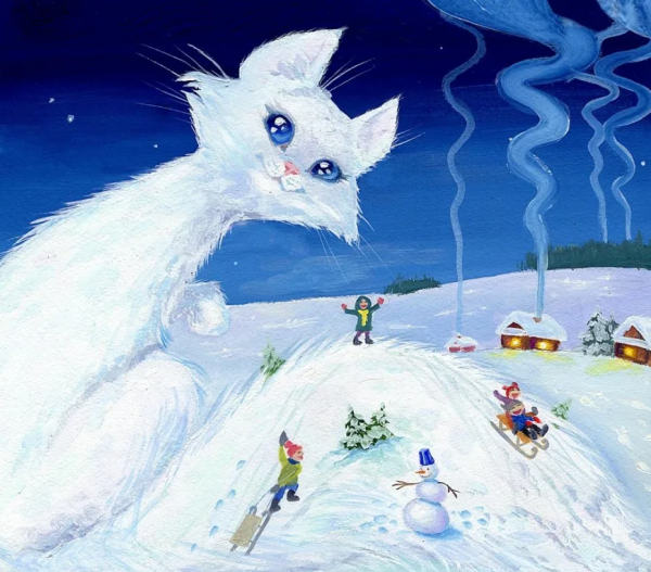 Зима рисунок