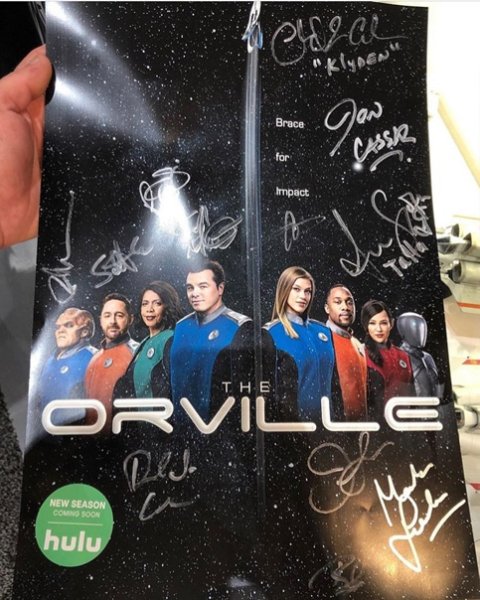 Постер с автографом