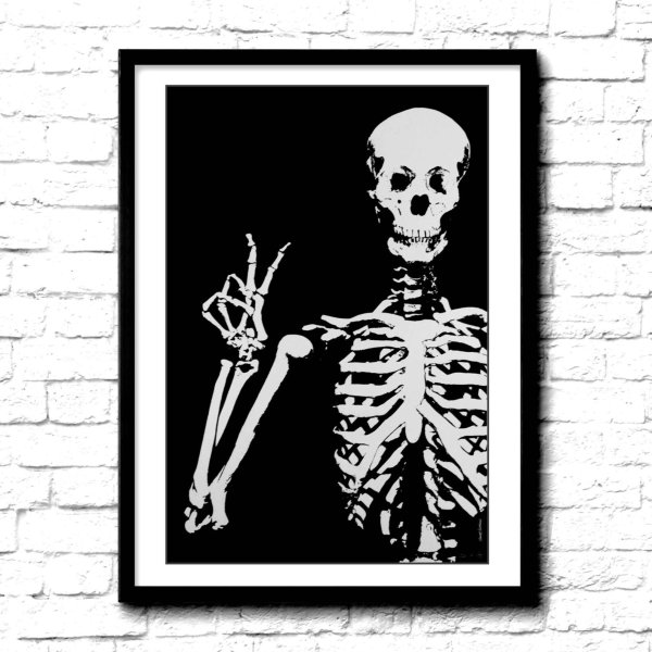 Скелет принт